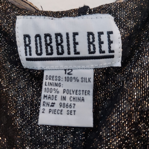 Robbie Bee Layered Sequins Under Silk Chiffon Animal Print Tshirt Dress, Size 12 - Picture 8 of 8